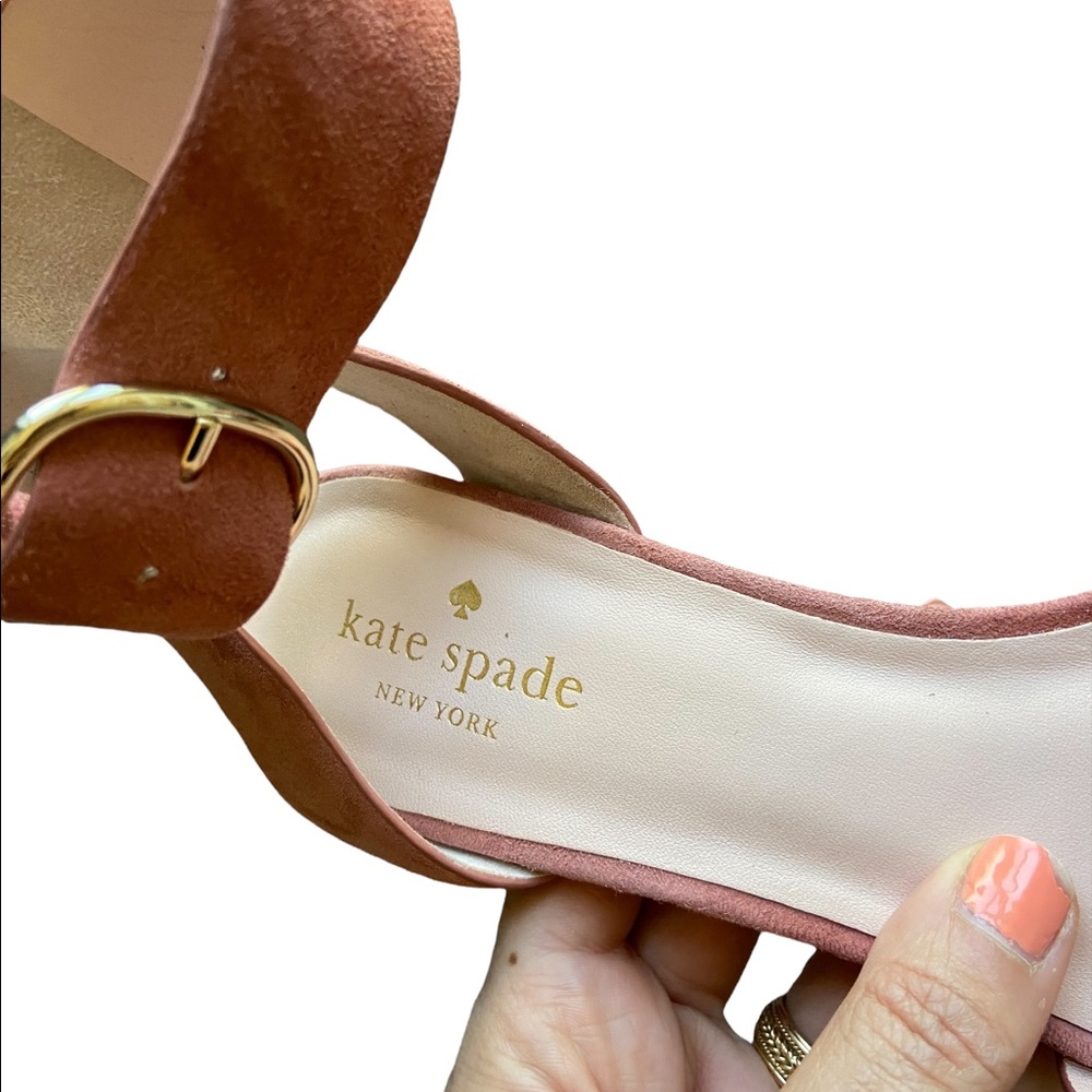 Kate Spade Oakwood Cumin Ankle Heels Sandals - Picture 12 of 15